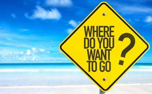 Where,Do,You,Want,To,Go?,Sign,With,Beach,Background